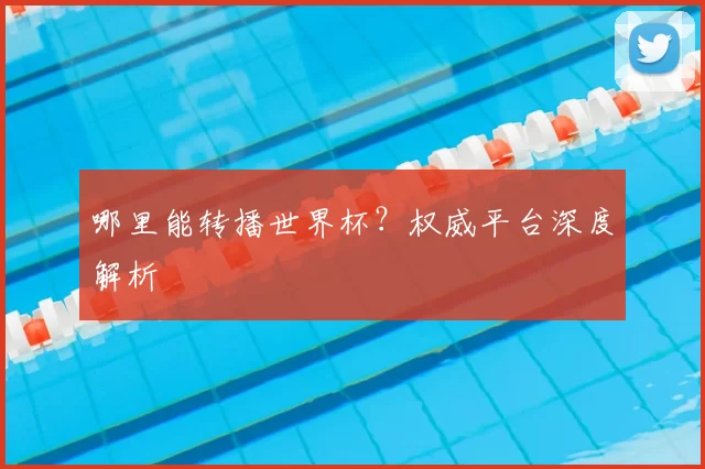 哪里能转播世界杯?权威平台深度解析