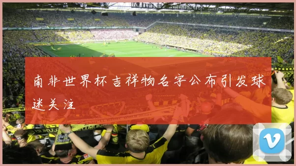 南非世界杯吉祥物名字公布引发球迷关注