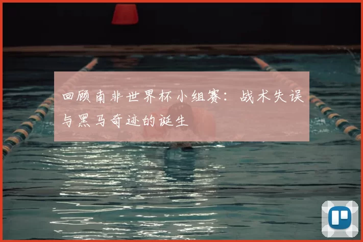 回顾南非世界杯小组赛：战术失误与黑马奇迹的诞生
