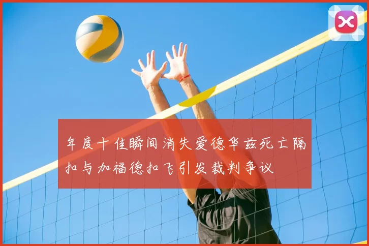 年度十佳瞬间消失爱德华兹死亡隔扣与加福德扣飞引发裁判争议